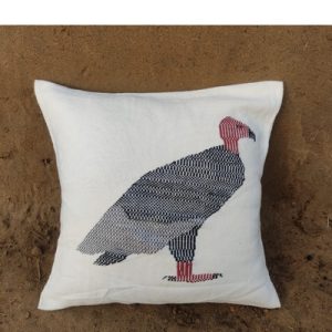 Cushion Cover Raj Gidh (Red Head Vulture)