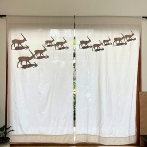 Curtain Walking Deer - Set of 2