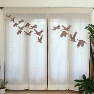 Curtain Brown Flying Godavan - Set of 2